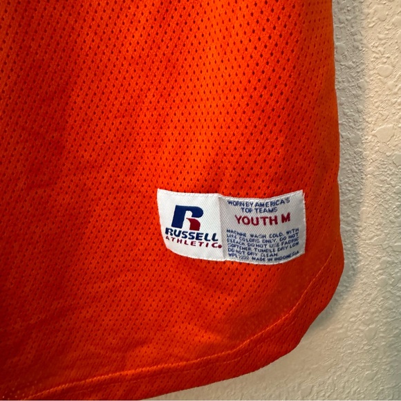 Russell Athletic Youth Practice Orange Mesh Jersey Youth Medium - Picture 4 of 4